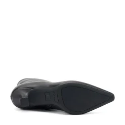 Stivaletti Donna Pelle Nera Tacco Rocchetto