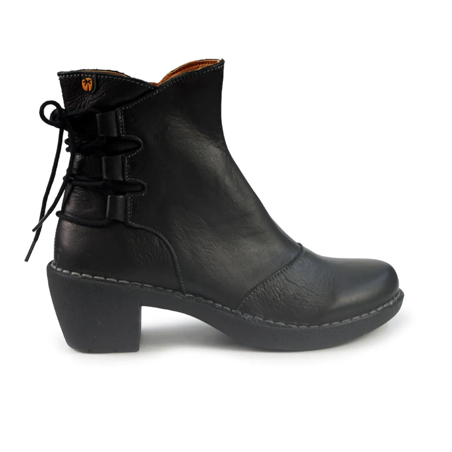 Stivaletti Donna Tacco Pelle Nero