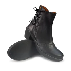 Stivaletti Donna Tacco Pelle Nero
