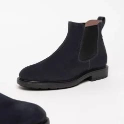 Stivaletti Uomo Camoscio Blu