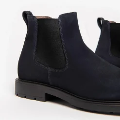 Stivaletti Uomo Camoscio Blu