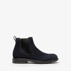 Stivaletti Uomo Camoscio Blu