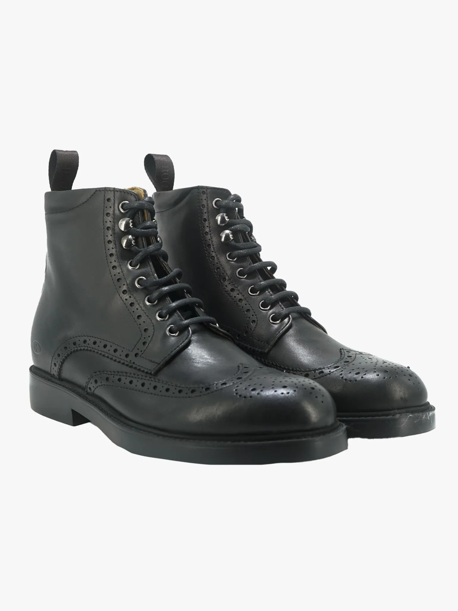 Stivaletti Uomo Oxford in Pelle Nero