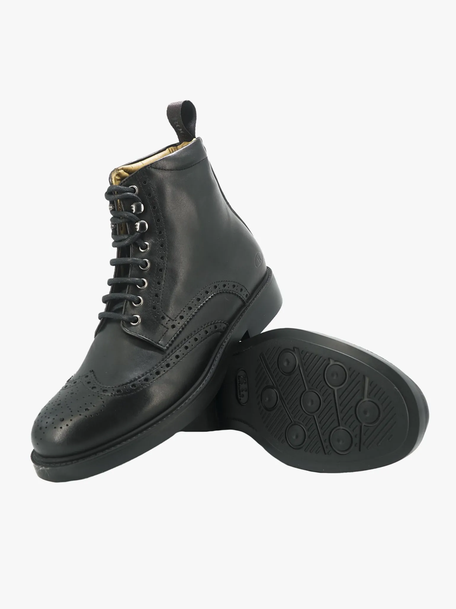 Stivaletti Uomo Oxford in Pelle Nero