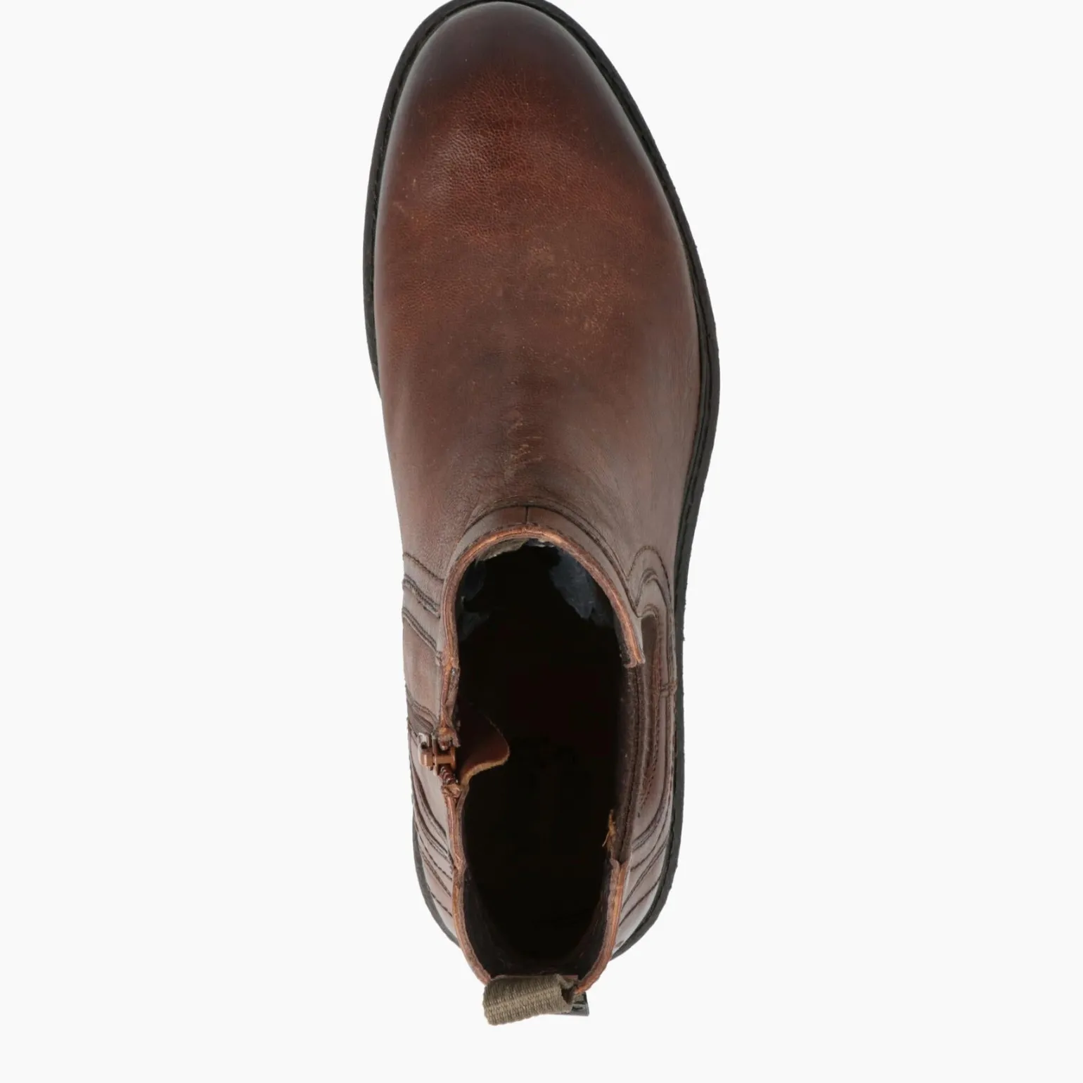 Stivaletto Chelsea Uomo Pelle Marrone