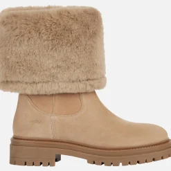 Stivali Donna Camoscio Beige