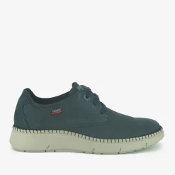 Stringata Uomo in Pelle Blu