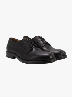 Stringate Uomo in Pelle Nera