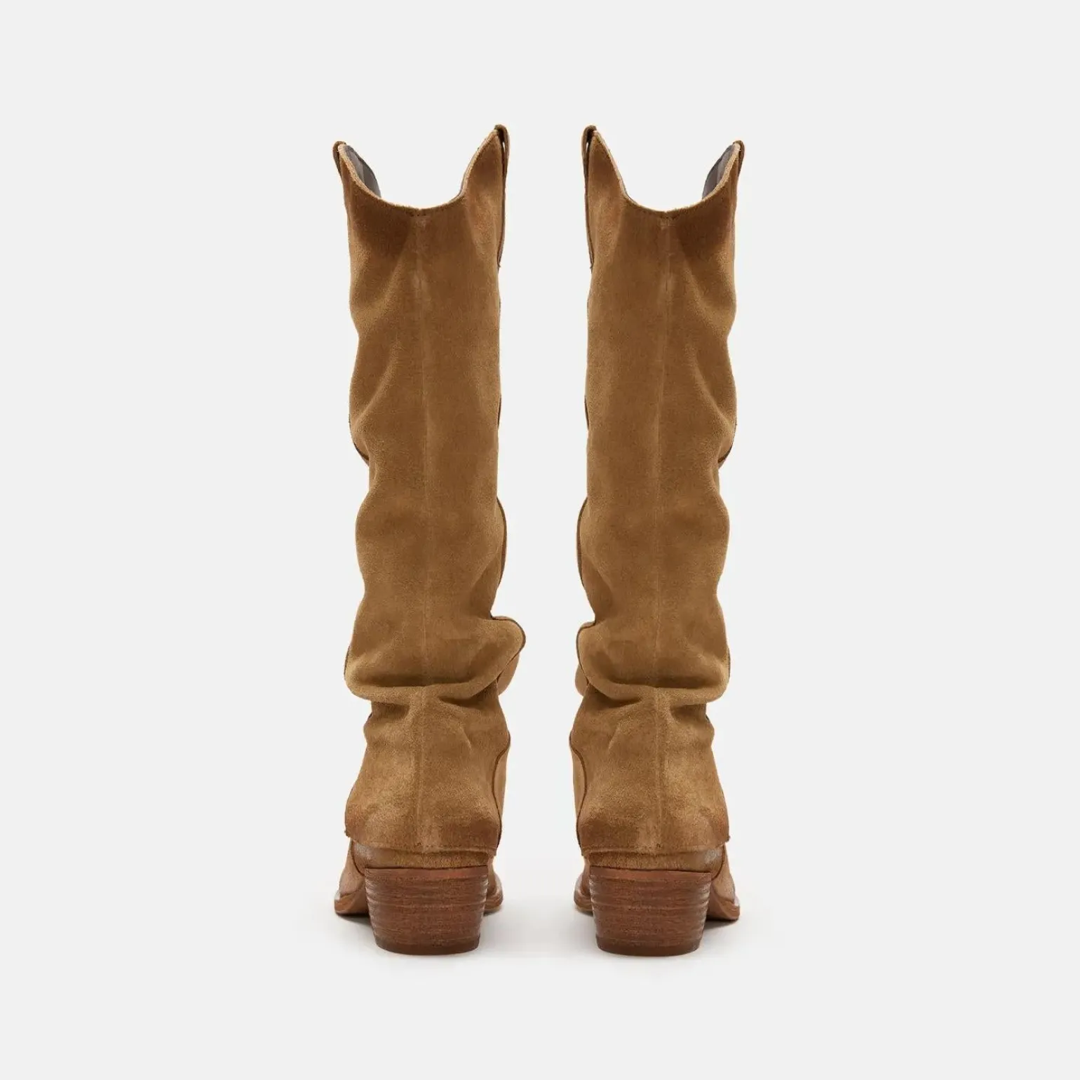 Texano Donna Camoscio Cuoio