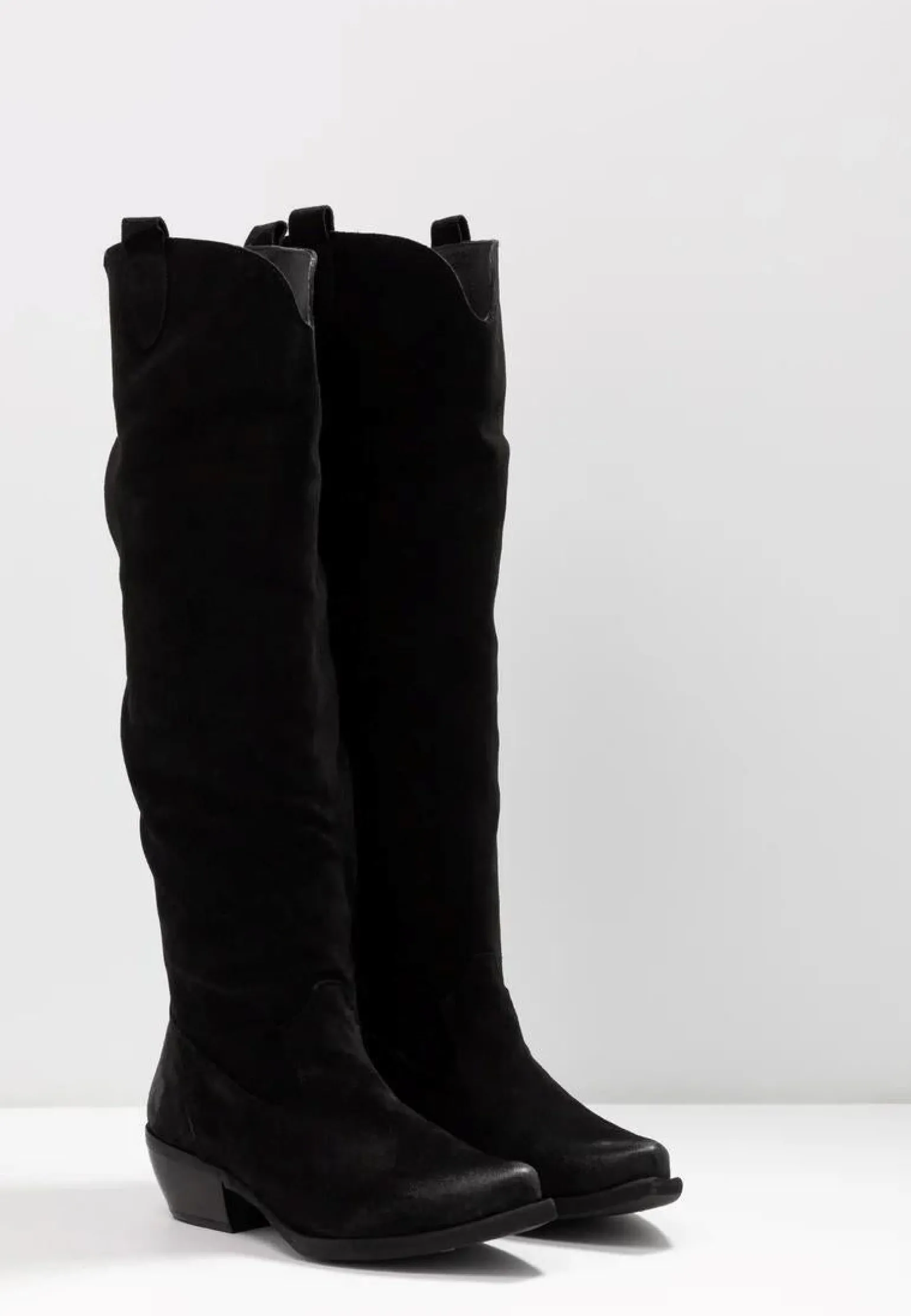 Texano Donna Camoscio Nero