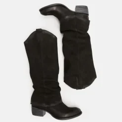 Texano Donna Camoscio Nero