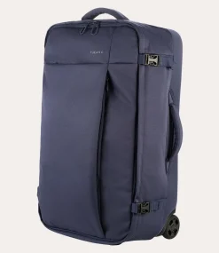 Trolley Medio Due Ruote in Tessuto Blu